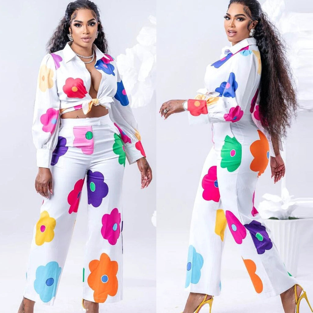 The Bloom Social Floral Shirt & Pants Set