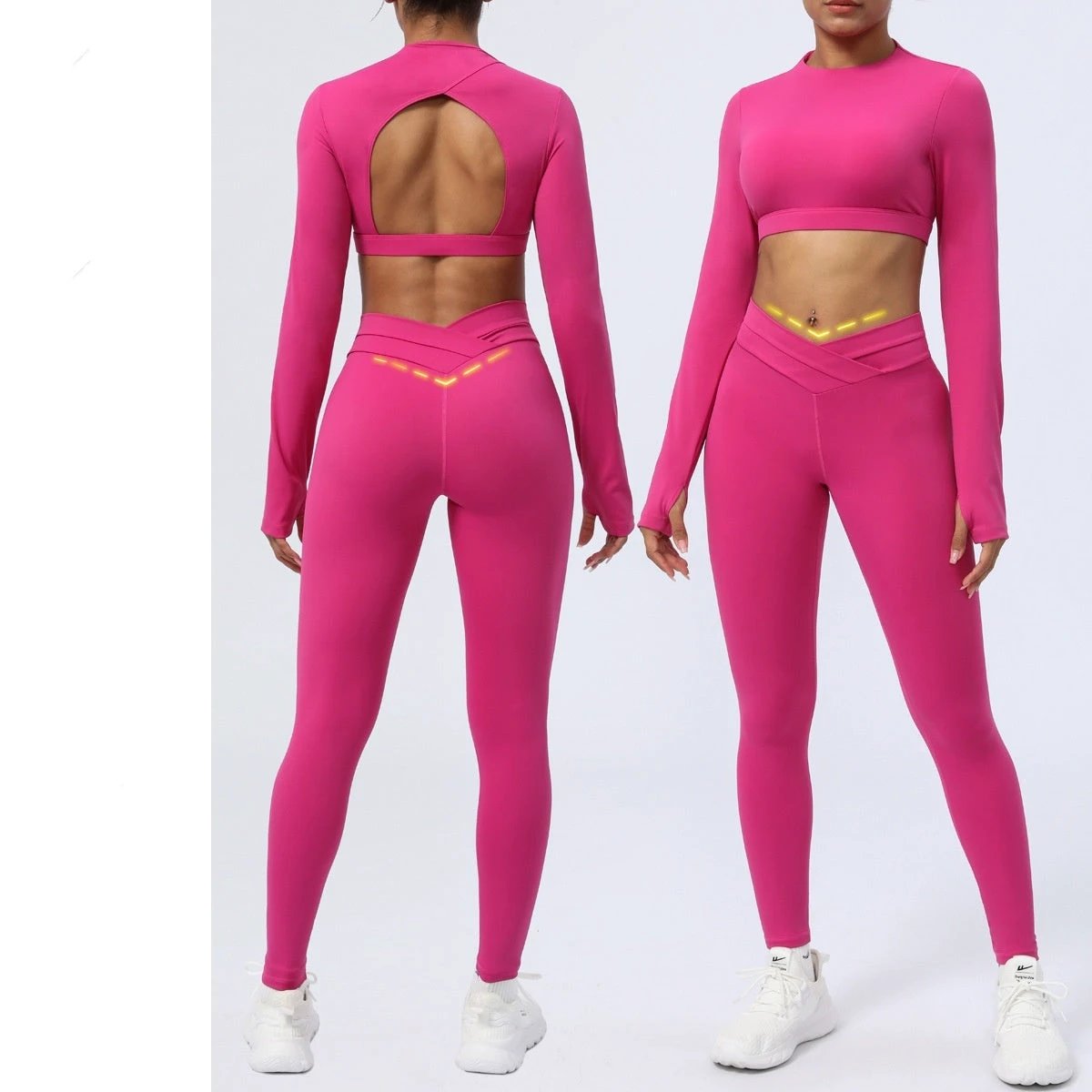 The Studio Cross Long-Sleeve Workout Set