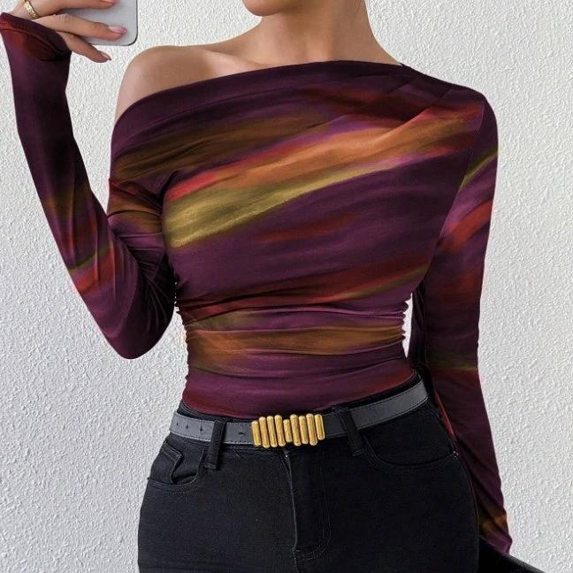 The Gallery Glow Asymmetric Ruched Top