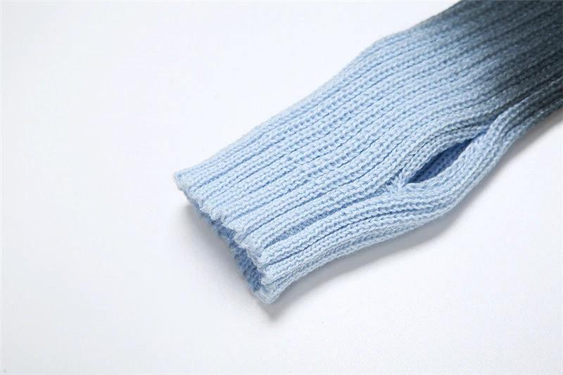 The Blue Hour Gradient Knit Skirt Set
