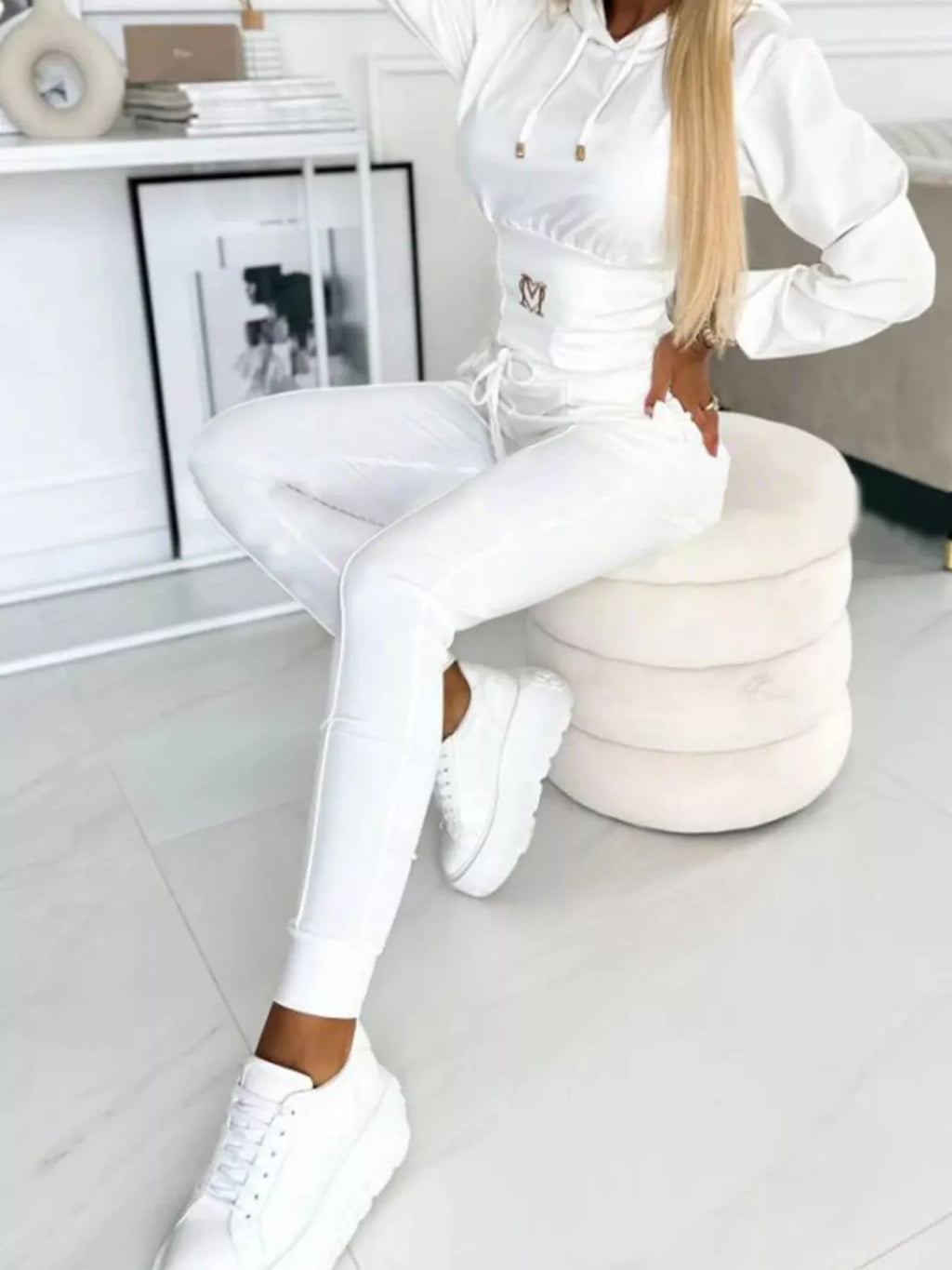 The Off-Duty Agenda Cropped Hoodie & Pants Set
