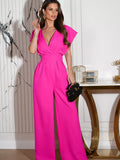 The Grand Social Surplice Wide-Leg Jumpsuit