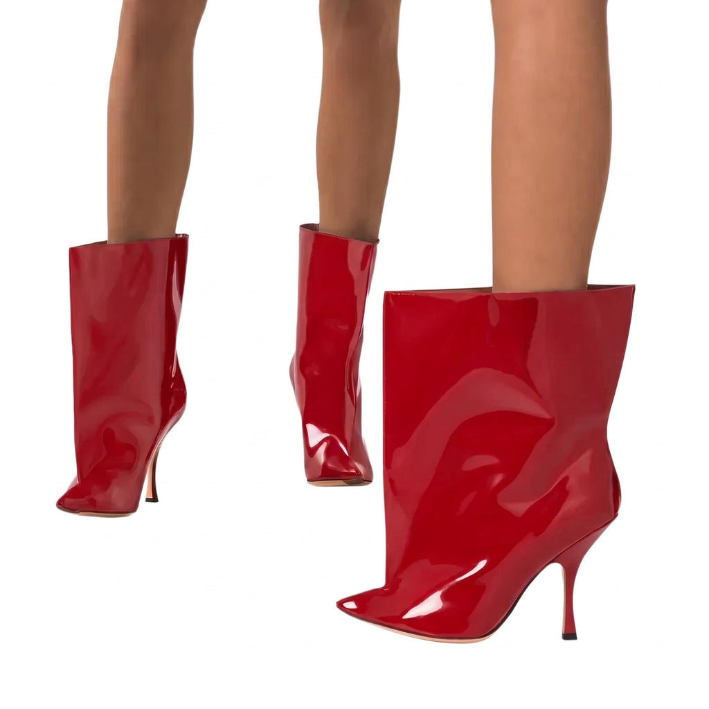 The Gloss Agenda Pointed-Toe Flared Boots