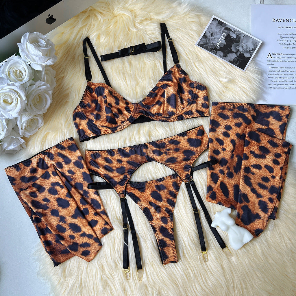 The Wild Rendezvous Leopard Lingerie Set