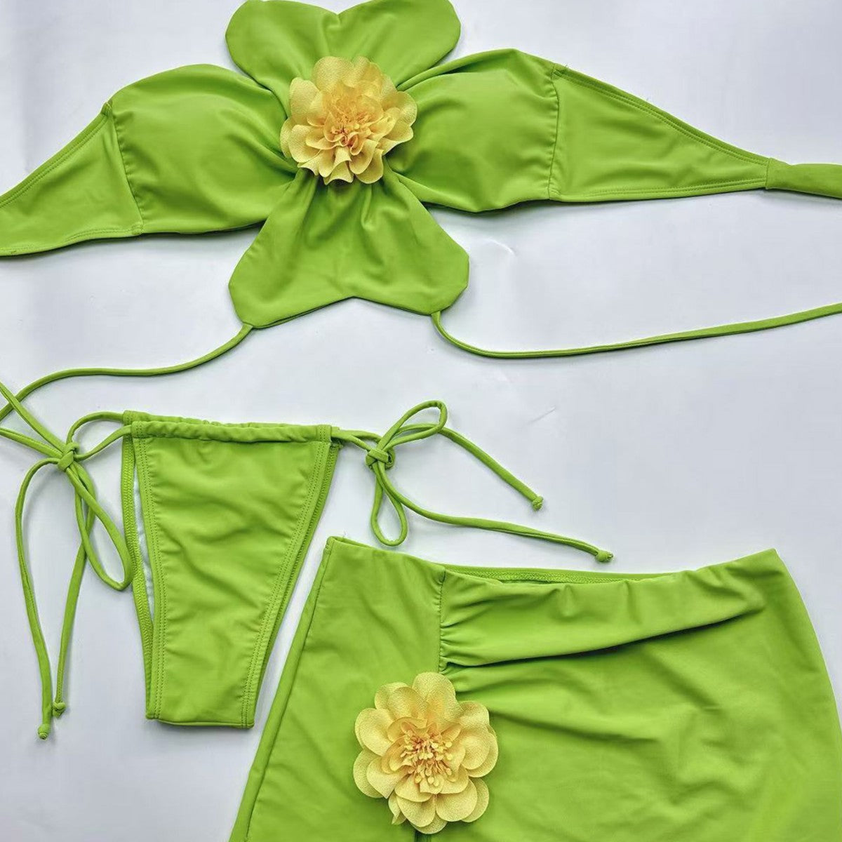 The Bloom Escape Flower Bikini Set