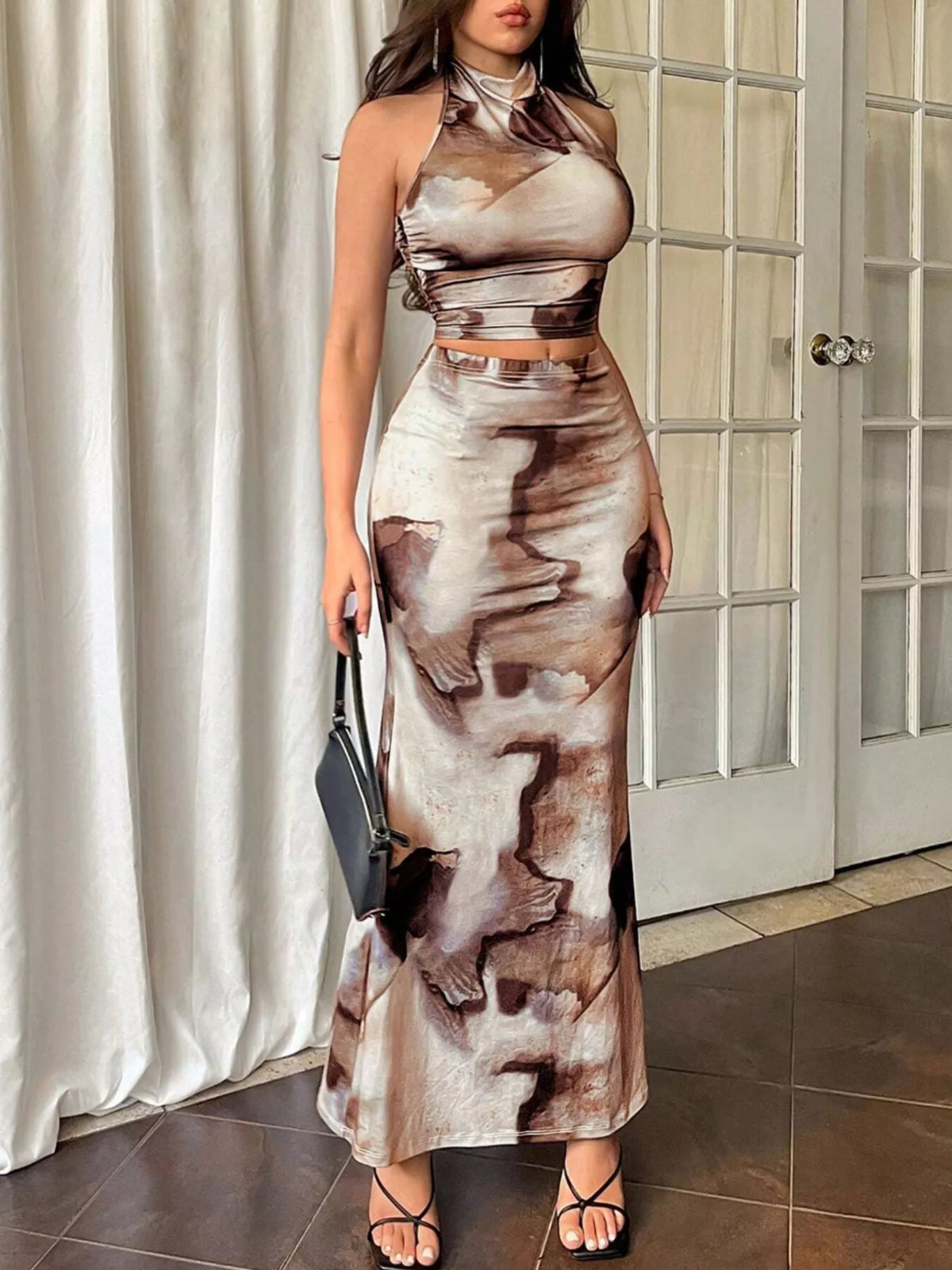 The Sunset Muse Halter & Mermaid Skirt Set