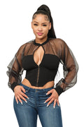 The Hook & Eyelet Keyhole Blouse