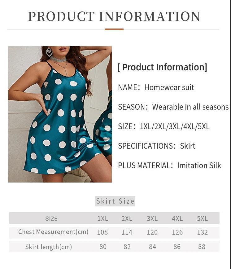 The Emerald Dot Polka-Dot Nightdress