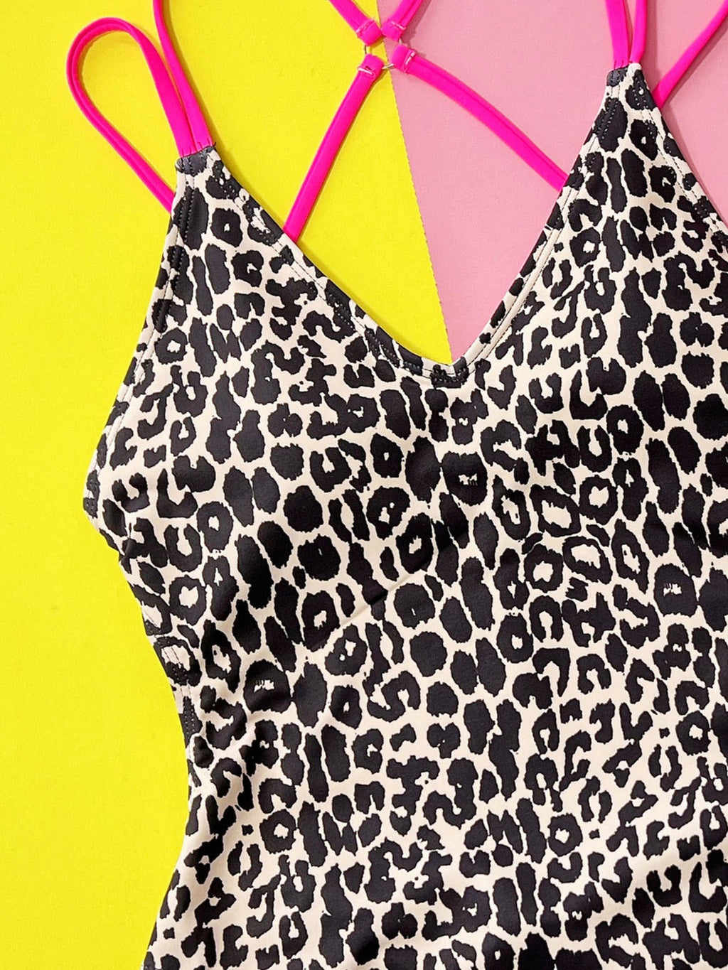Leopard Print Plunge One-Piece Swimsuit | The Bougie Bar