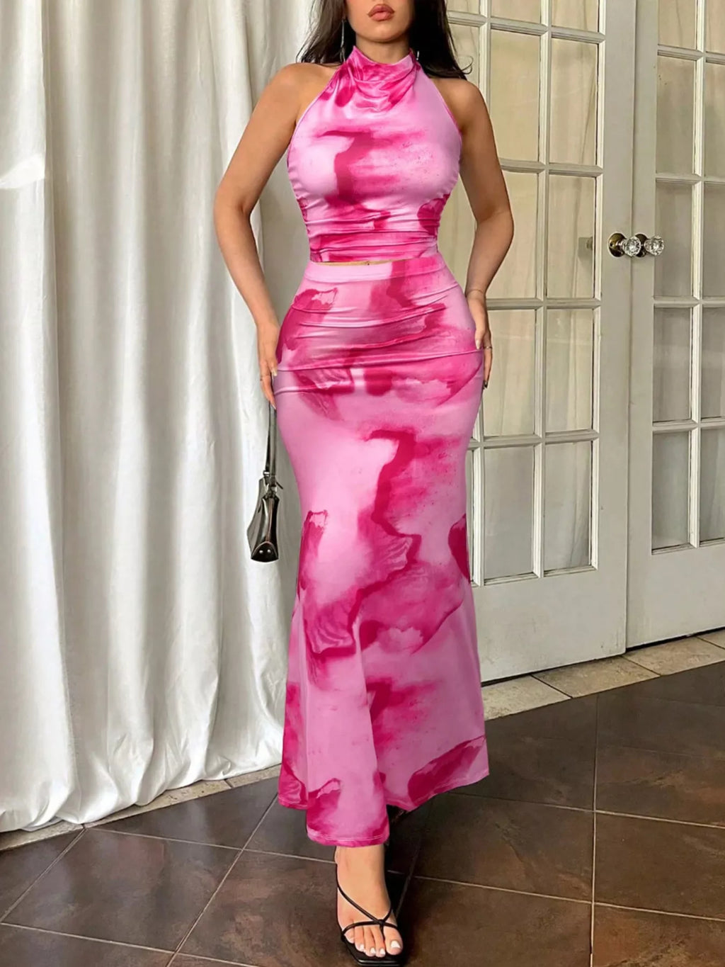 The Sunset Muse Halter & Mermaid Skirt Set