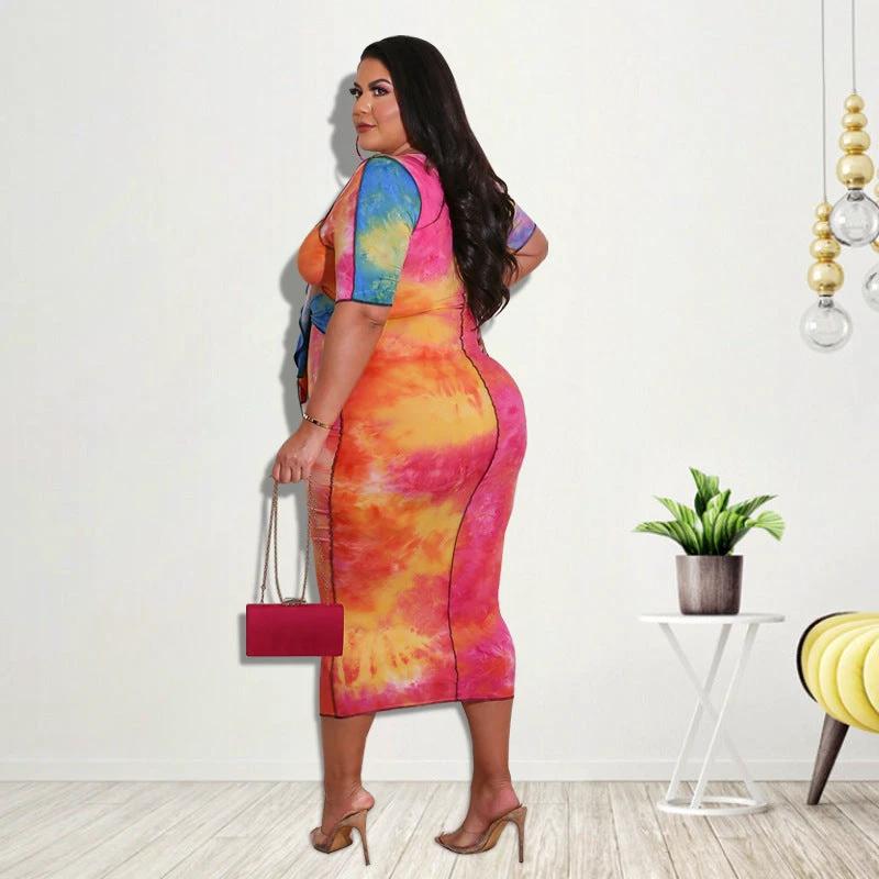 The Sunset Canvas Cutout Midi Dress