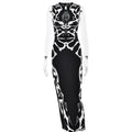 The Wild Contrast Cutout Maxi Dress