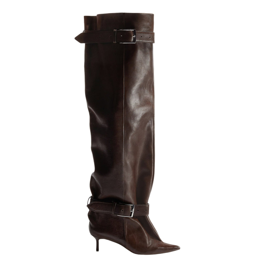 The Buckle Agenda Slouchy Pointed-Toe Boots