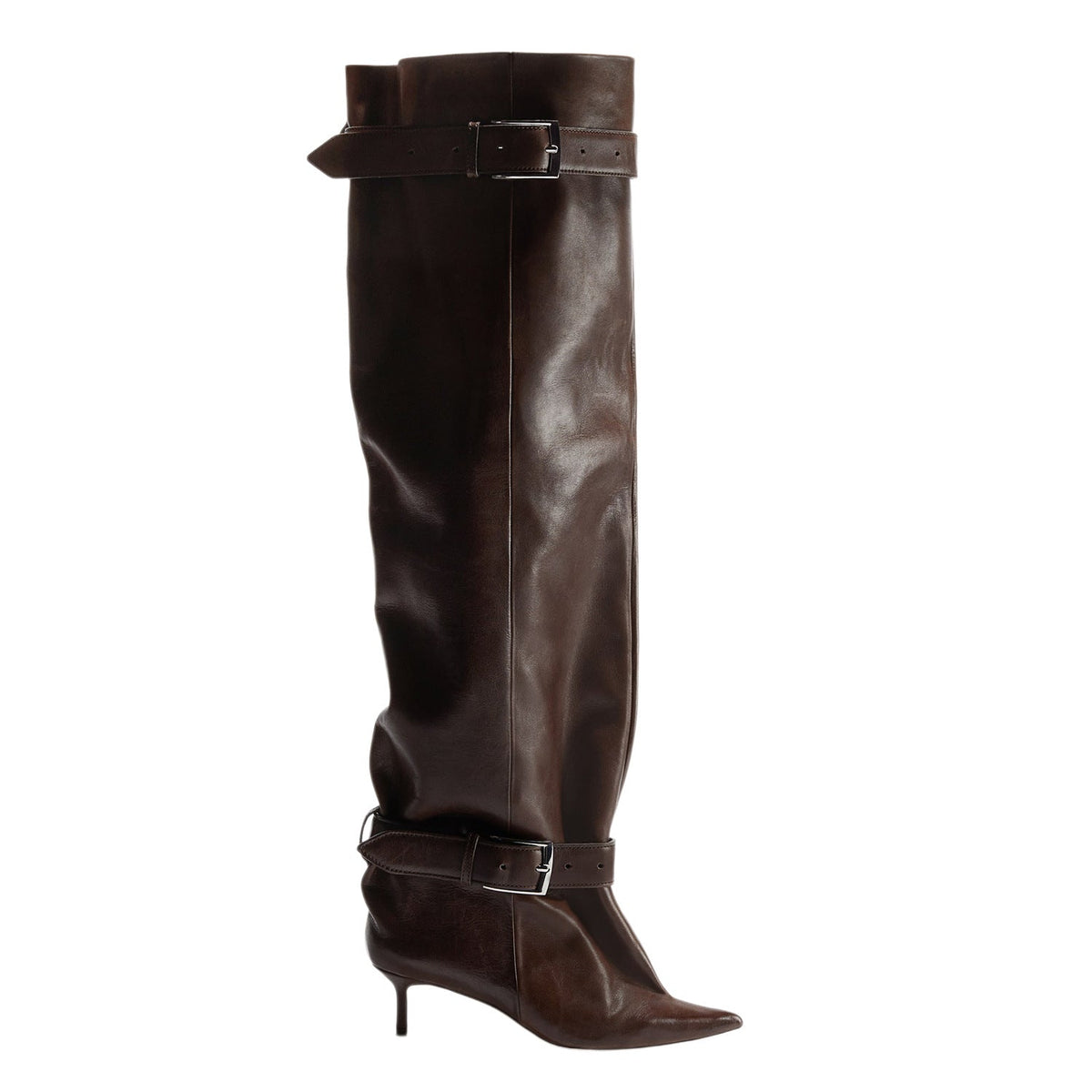 The Buckle Agenda Slouchy Pointed-Toe Boots