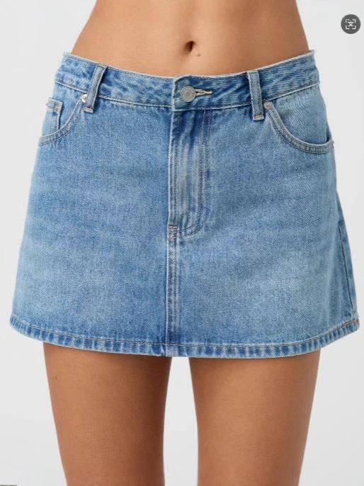 The Denim Days Washed Mini Skirt