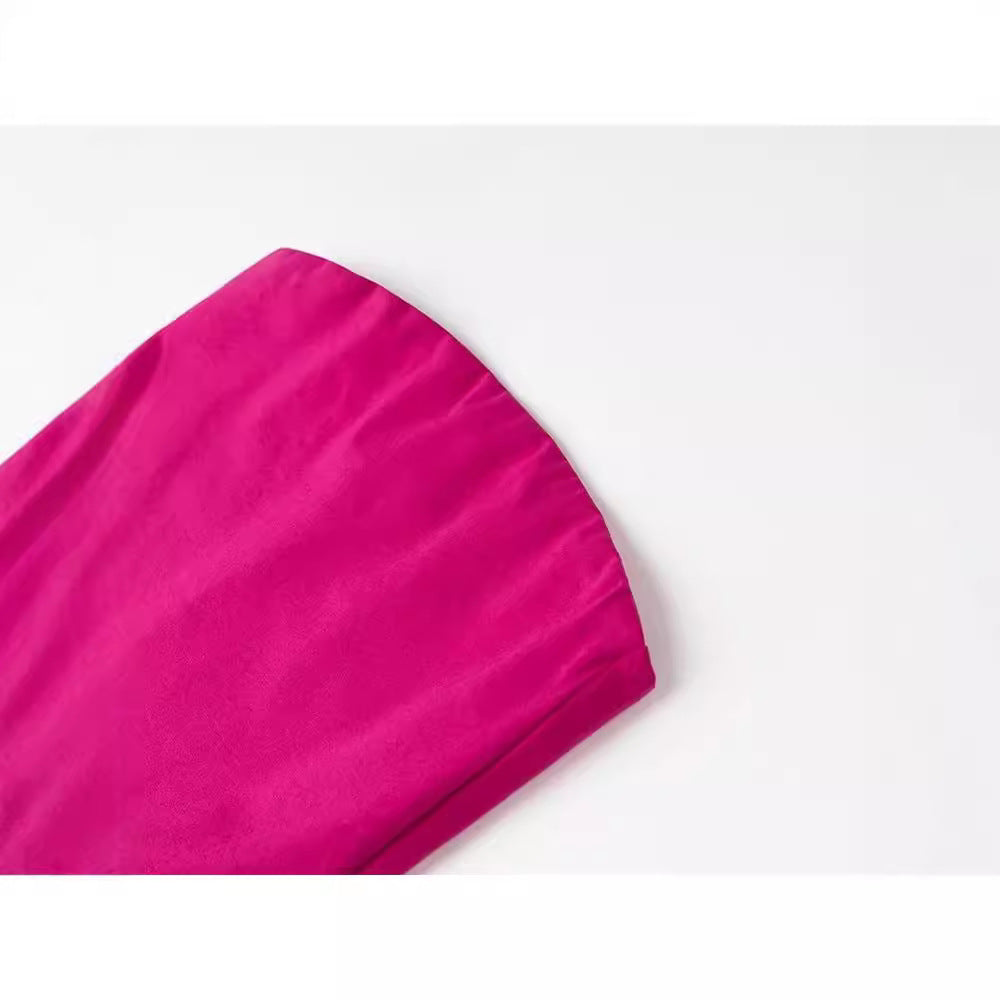 The Rosé Social Strapless Ruffle Mini Dress