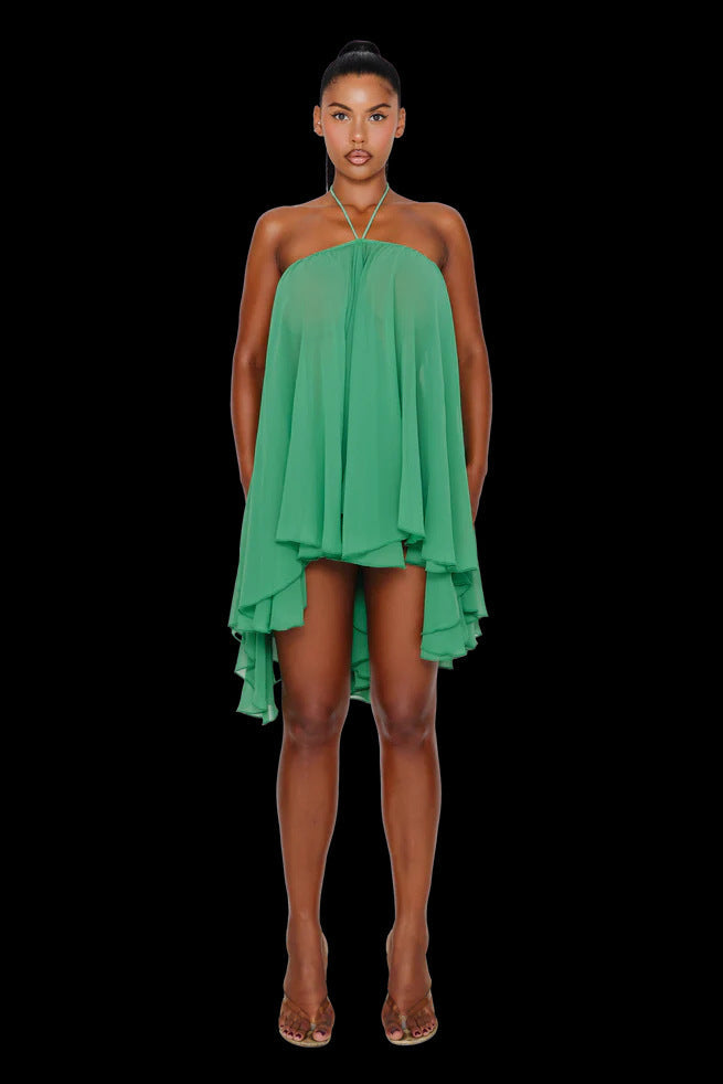 The Weekend Getaway Halter Tube Top Dress