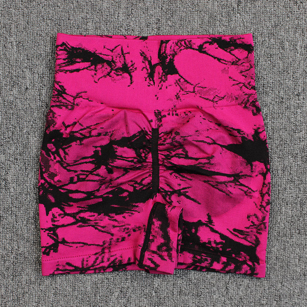 The Studio Swirl High-Waist Tie-Dye Bike Shorts