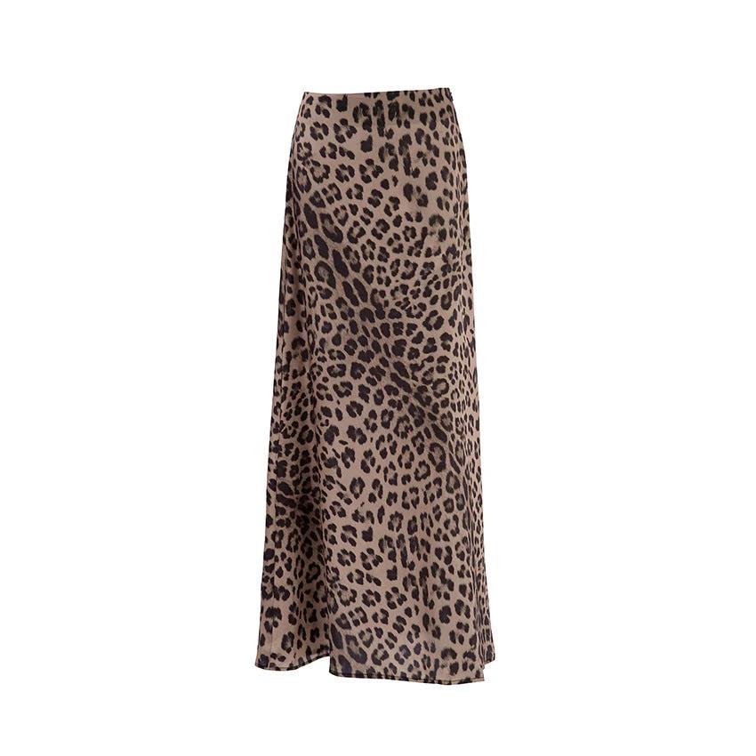 The Wild Elegance Leopard Mermaid Skirt