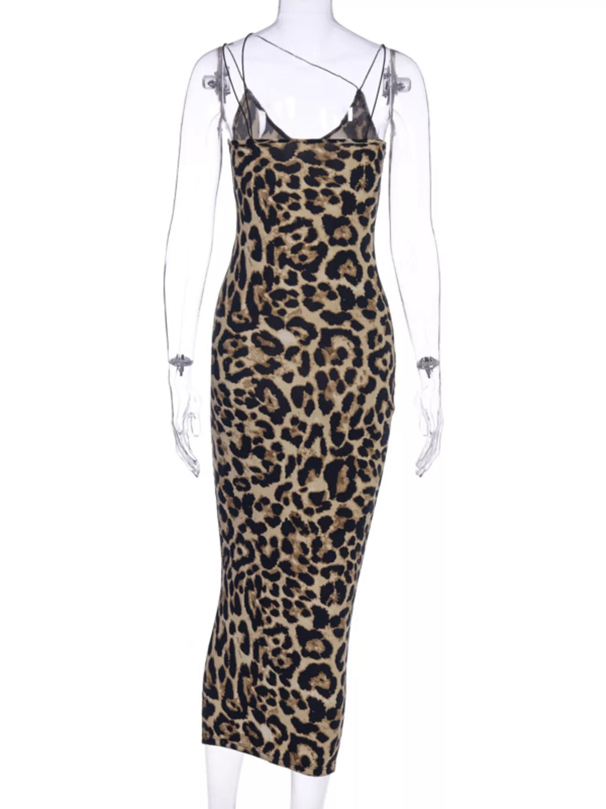 The Afterhours Asymmetric-Strap Midi Dress
