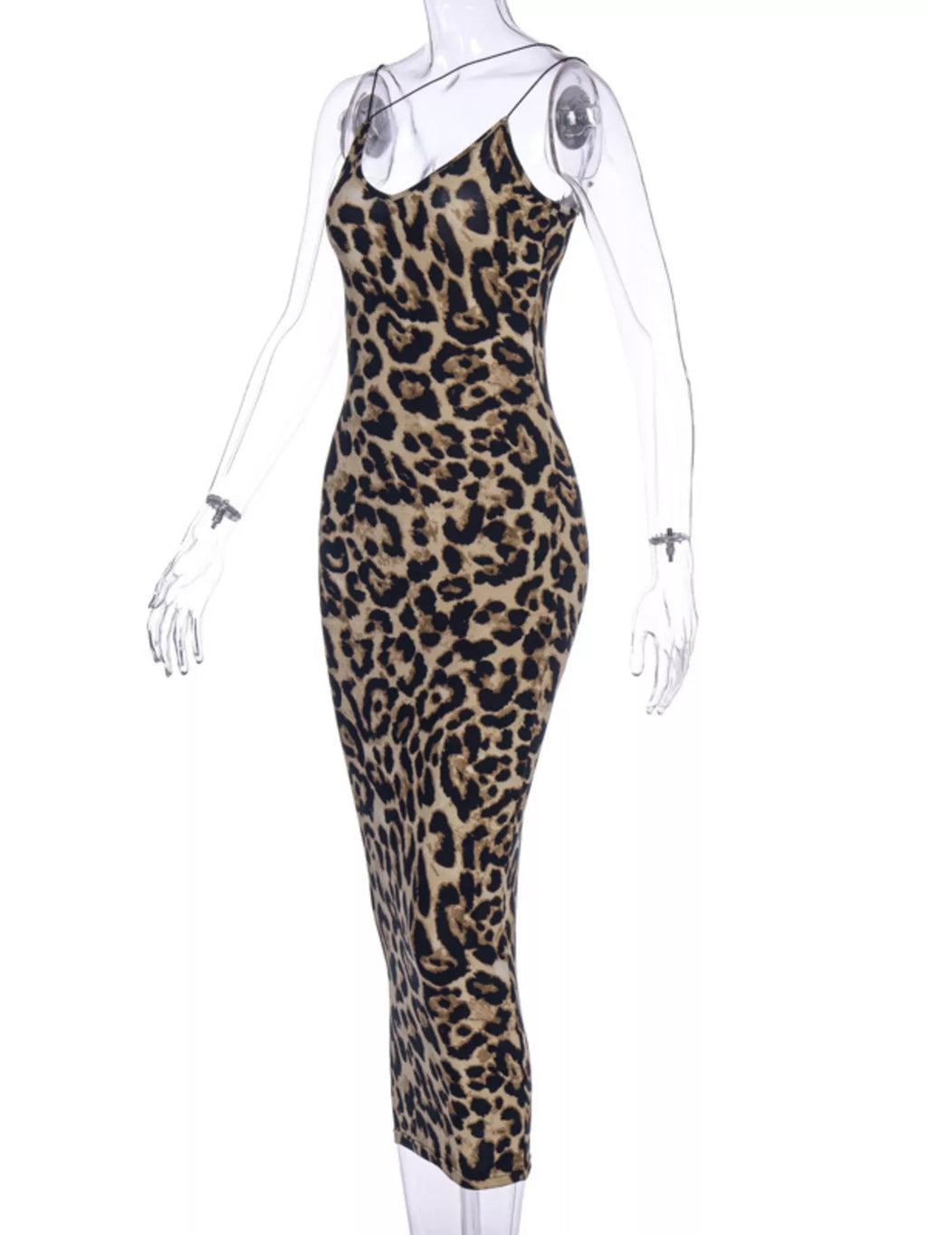 The Afterhours Asymmetric-Strap Midi Dress