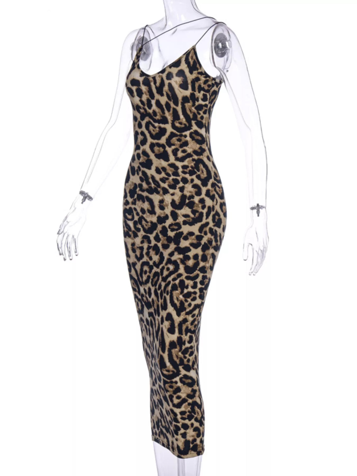 The Afterhours Asymmetric-Strap Midi Dress