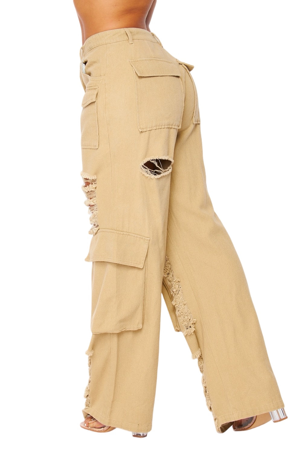 The Off-Duty Distressed Cargo Pants