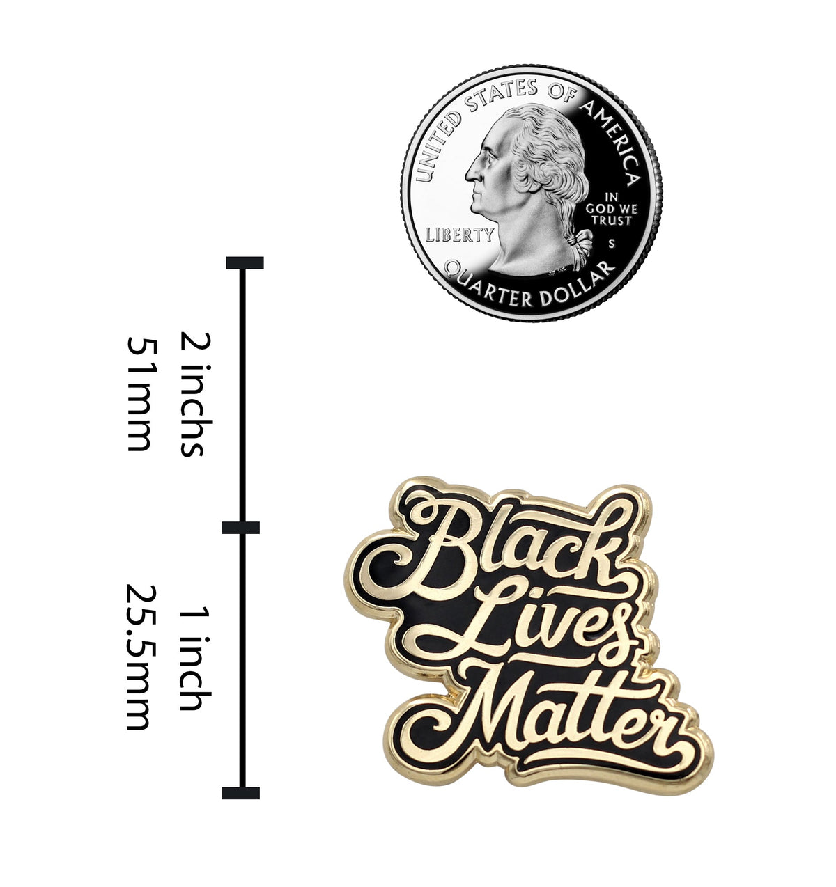 Black Lives Matter - BLM Pride & Protest Enamel Pin