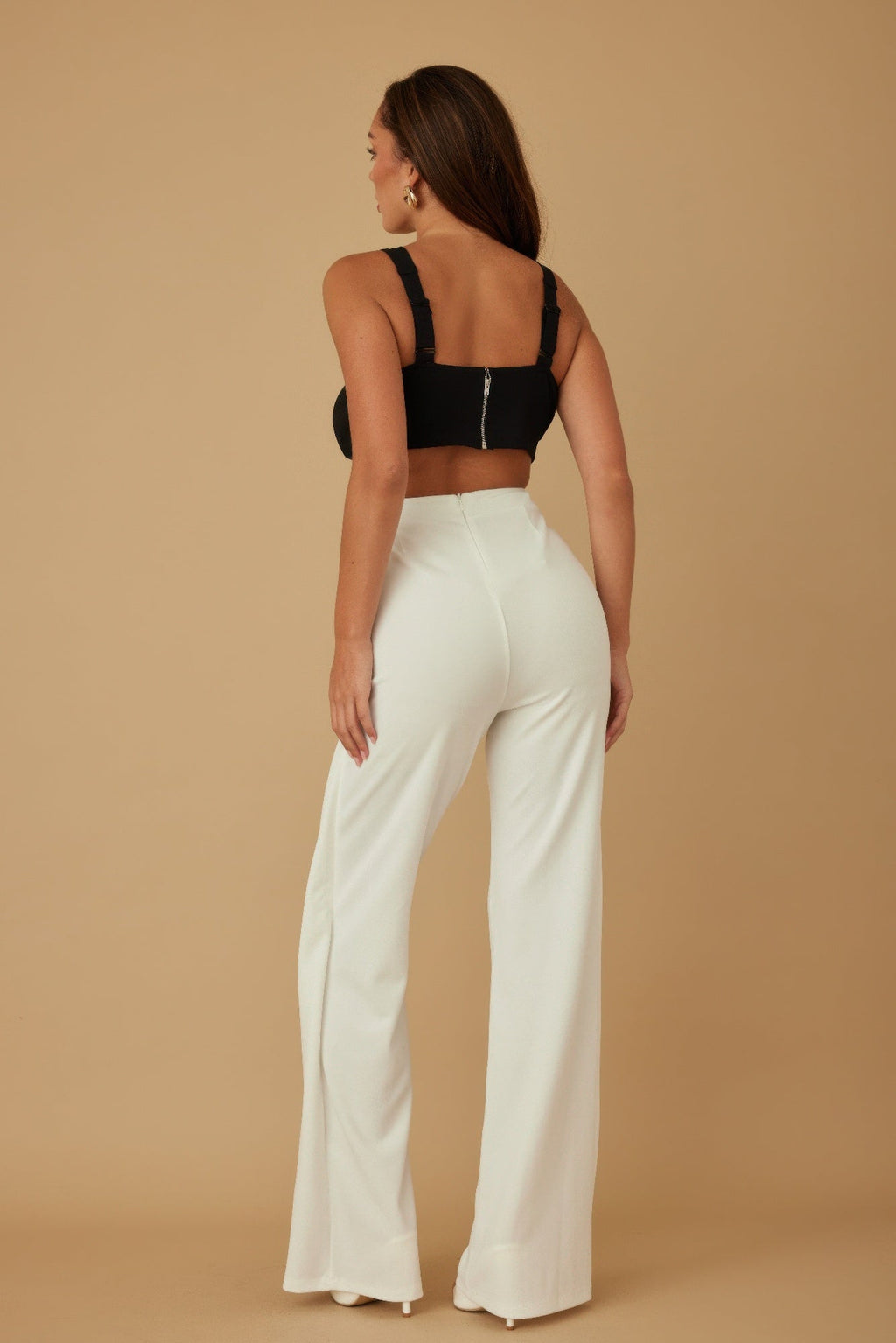 X Ribbon Open Jumpsuit