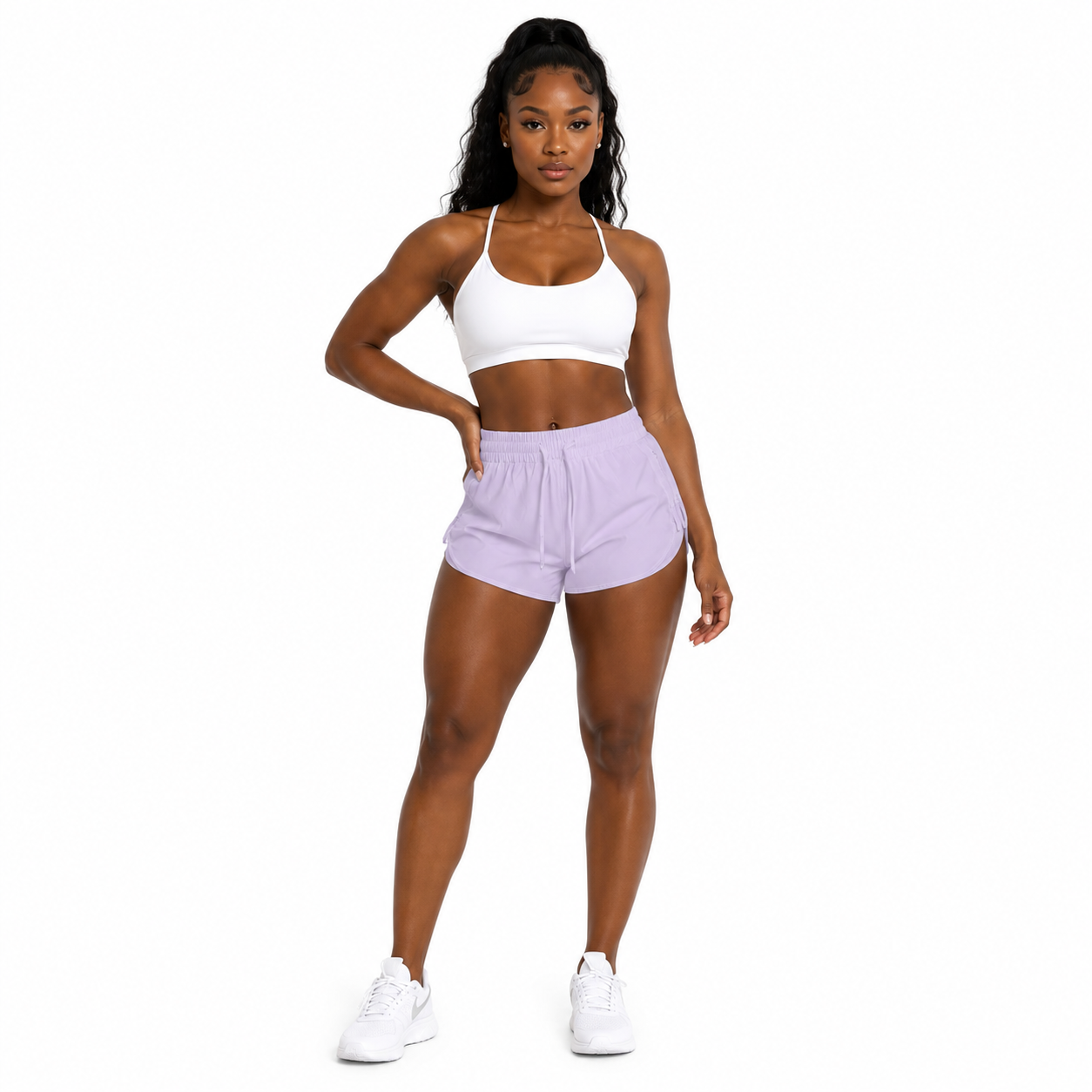 Loki & Ivy Women's Drawstring Running Shorts