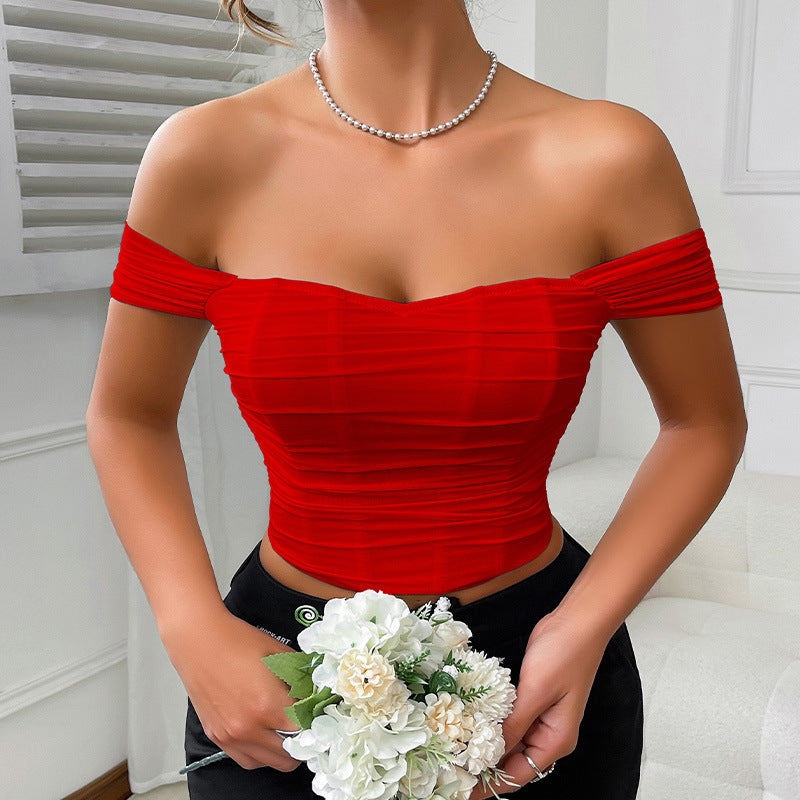 The Sweetheart Social Ruched Corset Top