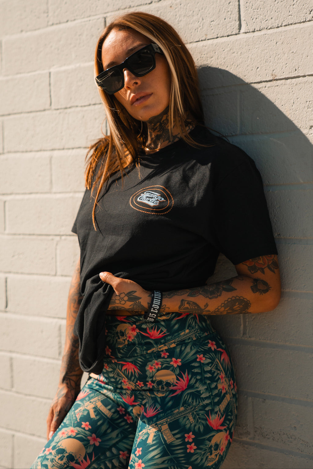 Aloha AR Tropical Skull High-Rise Leggings