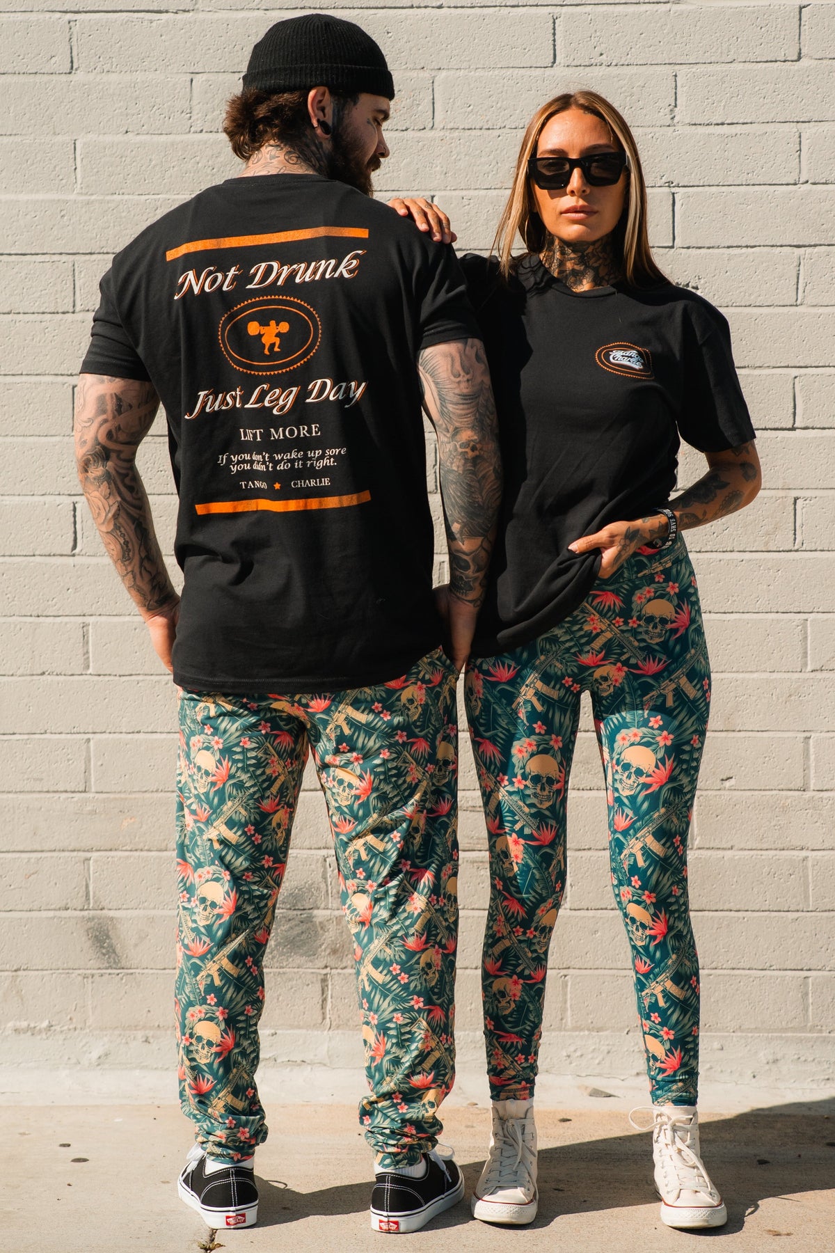 Aloha AR Tropical Skull High-Rise Leggings