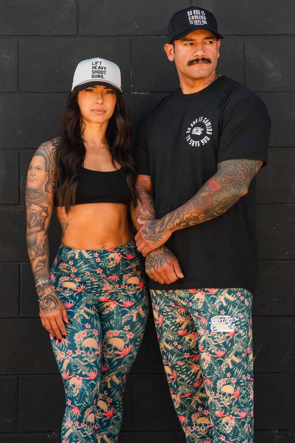 Aloha AR Tropical Skull High-Rise Leggings