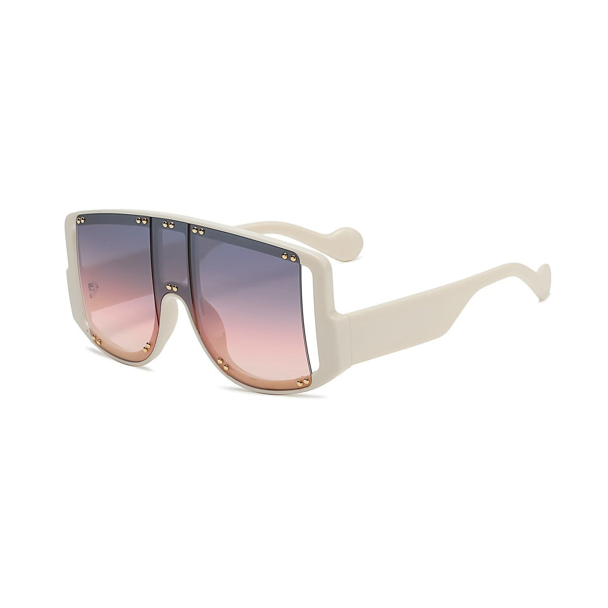 The Jet Set Studded Shield Sunglasses