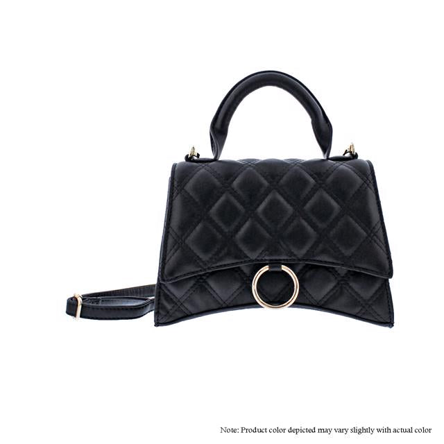 The Barbara Quilted Top Handle Bag