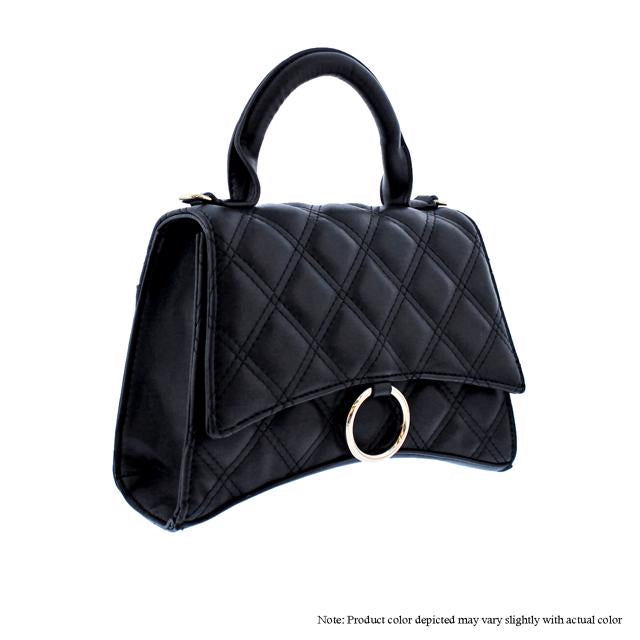 The Barbara Quilted Top Handle Bag