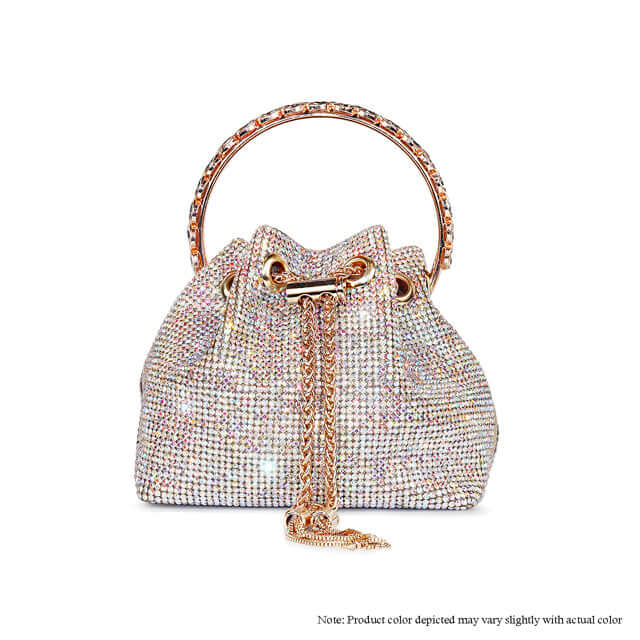 The Golden Hour Sparkle Bucket Bag