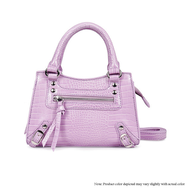 The H-Lovie Light Violet Top Handle Bag