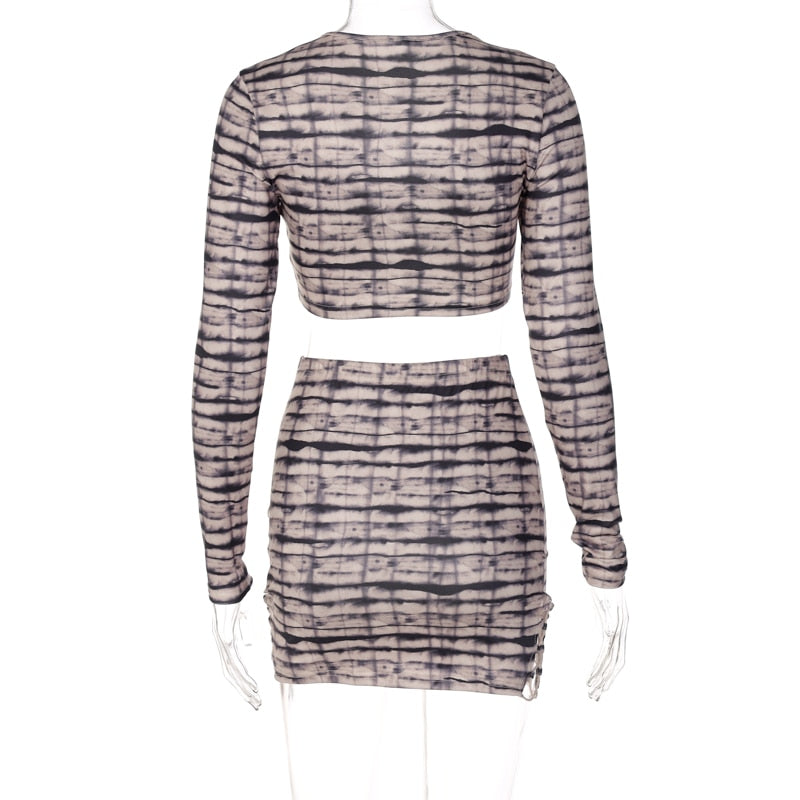 The Apricot Afterhours Lace-Up Skirt Set