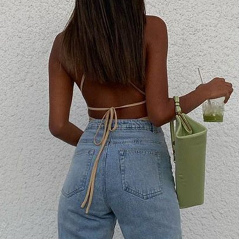 The Ruched Mesh Halter Bodysuit