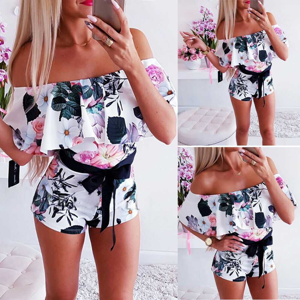 The Garden Party Off-Shoulder Romper