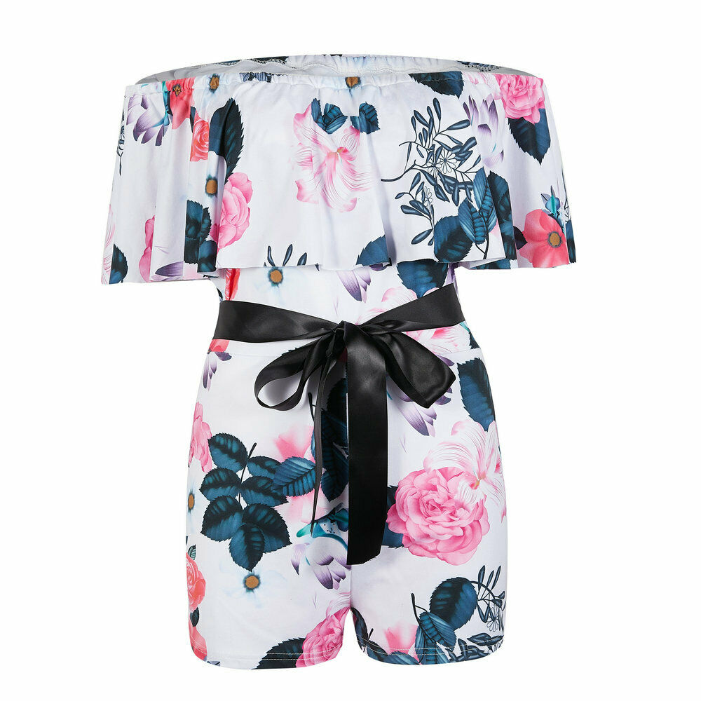 The Garden Party Off-Shoulder Romper