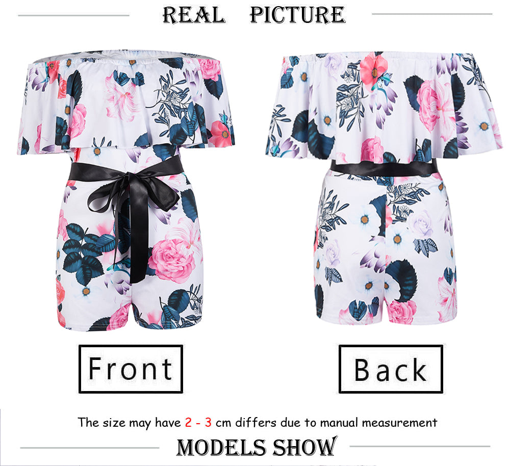 The Garden Party Off-Shoulder Romper
