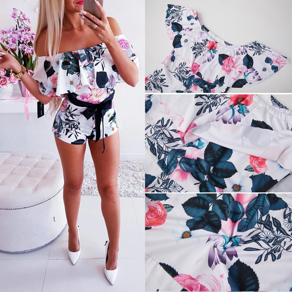 The Garden Party Off-Shoulder Romper