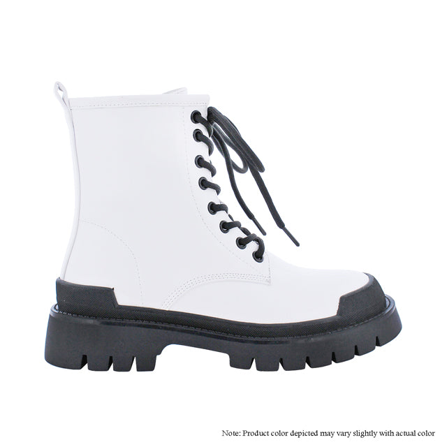 The Kathi Contrast Combat Boots
