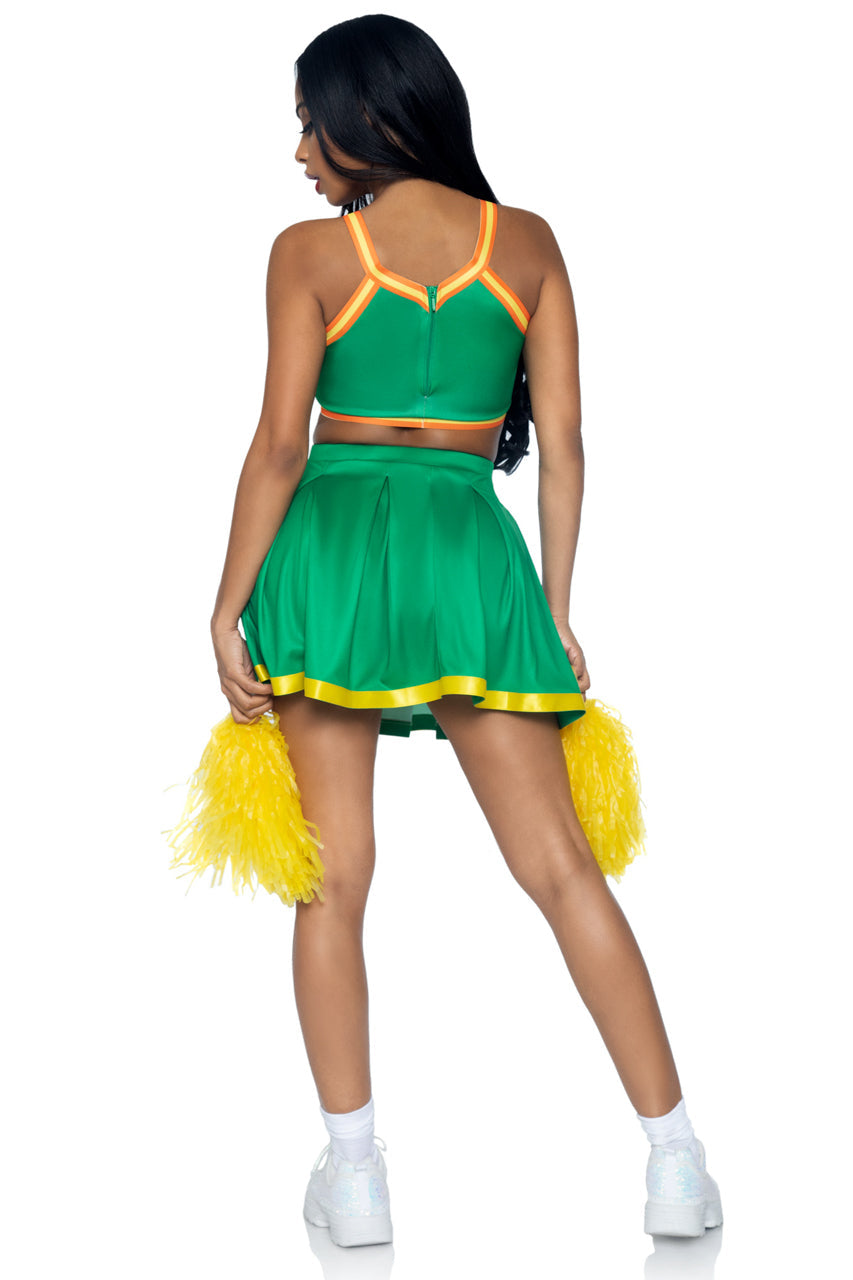 Bring It Baddie Green Cheerleader Costume