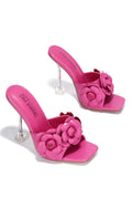 The Lania Fuchsia Bloom Mule Heels