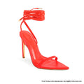 Laurent Lace-Up Stiletto Sandal | Wrap Ankle Tie & Pointed Toe