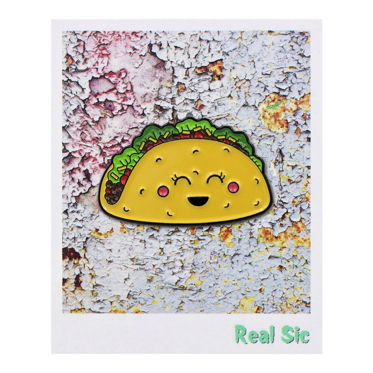 Kawaii Cute Taco Enamel Pin Lapel Pins Great Gift for Taco Lovers